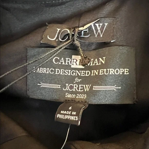 J. Crew Parc Dress Four Season Stretch Fabric in Black Size 6 NWT Mini - Picture 11 of 11